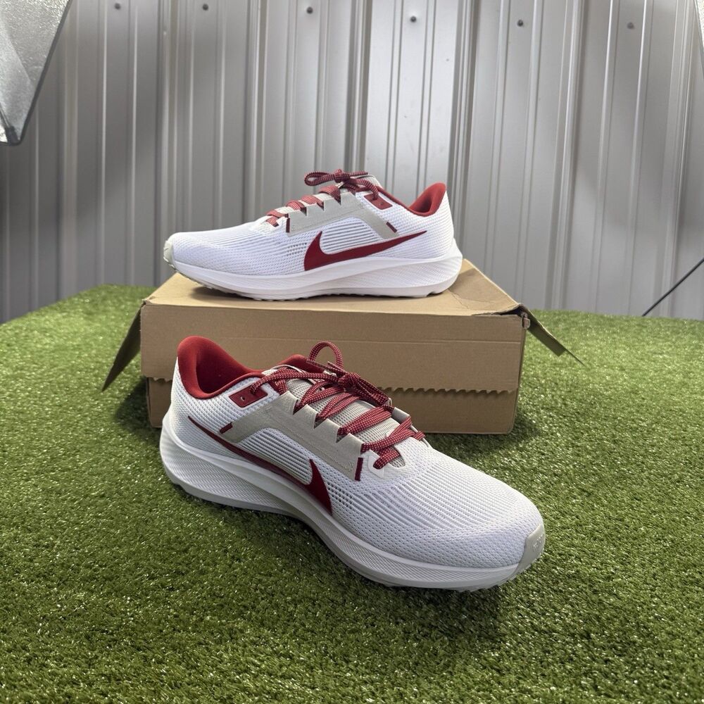 Nike Men’s Size 15 Pegasus 40 Alabama DZ5972-100 Roll Tide Sneakers